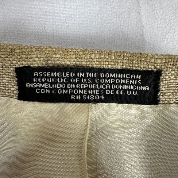 Towncraft Mens Beige Wool Blend Blazer 40S 2 Button Notch Lapel Single Vent - Picture 3 of 7